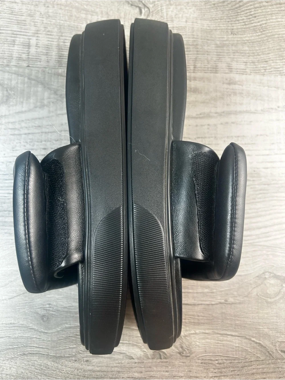 D’Amelio Black Platform Slide Sandals | Chunky Comfort Slides Size 11.5 Women’s